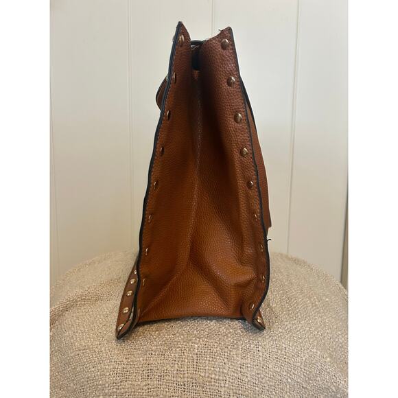 Steve Madden Bstraw Cognac Shoulder Tote Bag - Picture 5 of 9